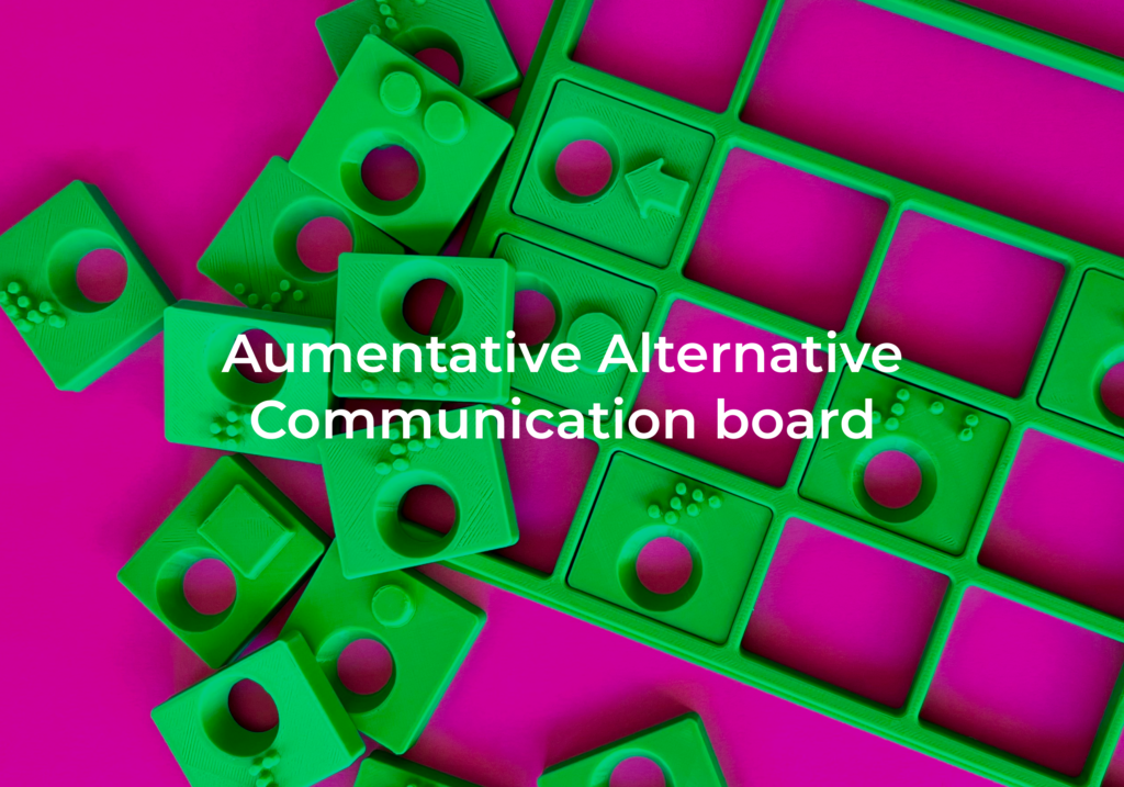 Industrial design. Aumentative Alternative Communication board Industrial design project. Aumentative Alternative Communication board